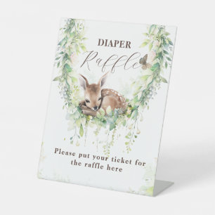 Signe De Table Bois Animaux Végétation Bébé Garçon Douche couche
