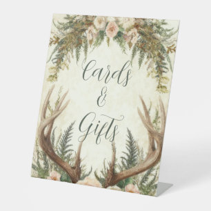 Signe De Table Bois de Cerf Rustique Rustique
