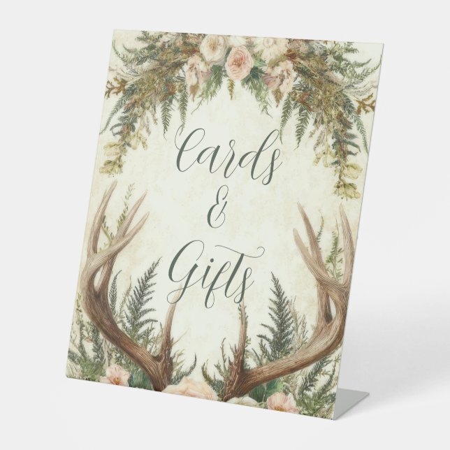 Signe De Table Bois de Cerf Rustique Rustique (Recto)