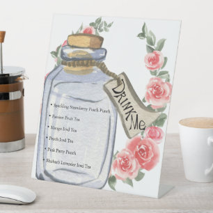 Signe De Table Bois-moi Alice In Wonderland Tea Party