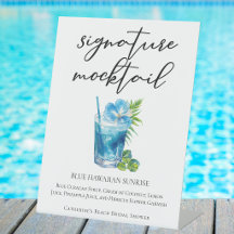 Boisson factice signature Plage Lever de soleil bl