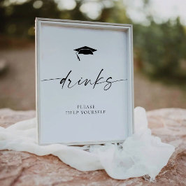 Signe De Table Boissons minimalistes