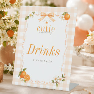 Signe De Table Boissons pour une fête de baby shower neutre pour
