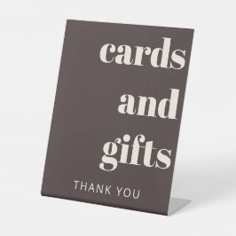 Signe De Table Bold Earthy Brown Modern Wedding Cards Gifts