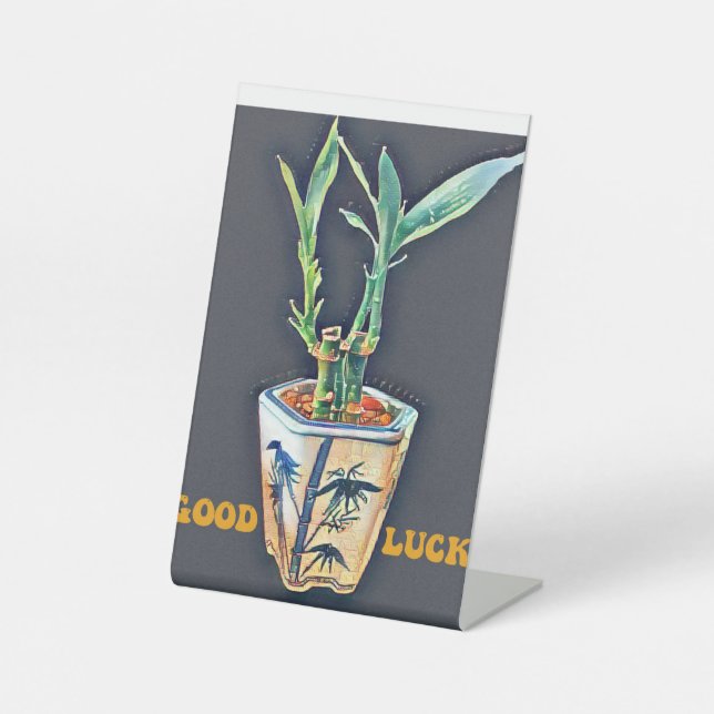 Signe De Table Bonne chance (Recto)