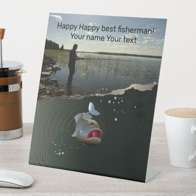 Signe De Table Bonne pêche (In SItu)