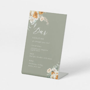 Signe De Table Botanique Mariage Bar Signature Boisson Signal