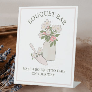 Signe De Table Bouquet Bar Construisez vos propres fleurs faites 