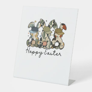 Signe De Table Boy Bunny Rabbit Canard Camo Camouflage Casquette 