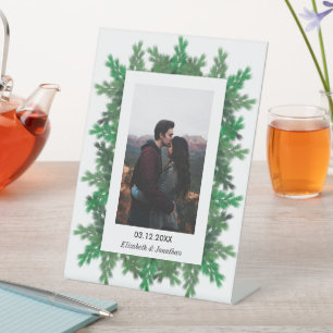 Signe De Table Branches de l'arbre d'hiver Mariage photo