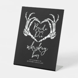 Signe De Table Bride or Die Bachelorette Party Gothic Heart