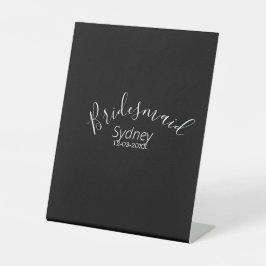 Signe De Table Bridesmaid bachelorette party add name modern 