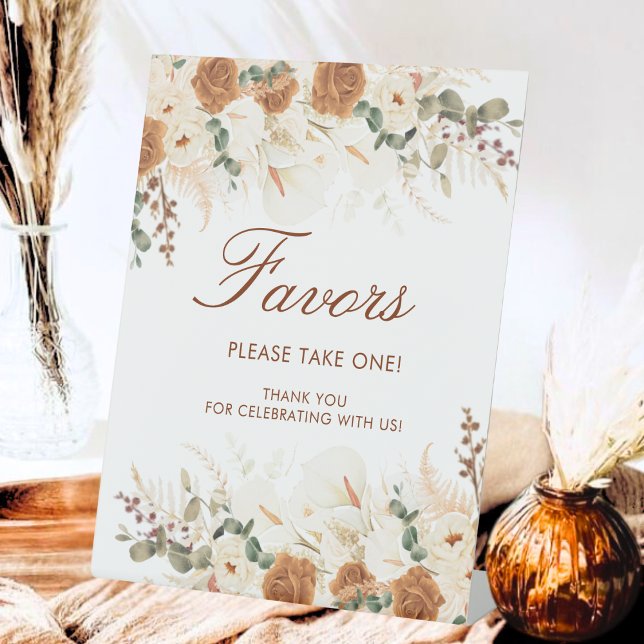 Signe De Table Bright Terracotta Calla Lilies Favors  (Créateur téléchargé)