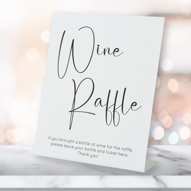 Signe De Table Brochure moderne à vin (Créateur téléchargé)