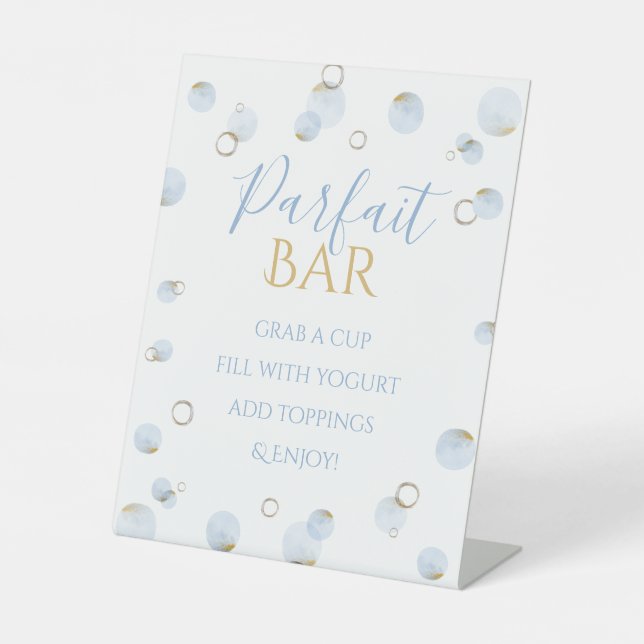 Signe De Table Brunch Bubbly et Baby shower Parfait Bar (Recto)