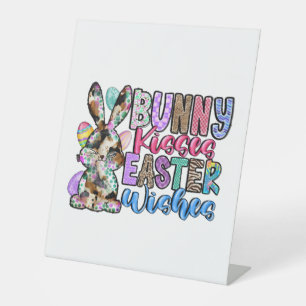 Signe De Table Bunny Baisers souhaits de Pâques