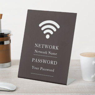 Signe De Table Business Wifi Morden Network Pedestal Sing