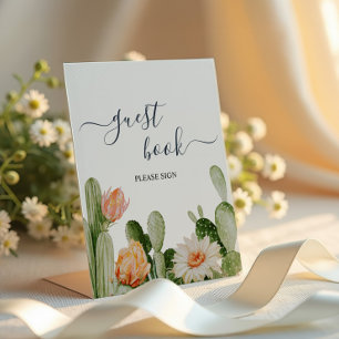 Signe De Table Cactus Fleurs verdure Douche Livre d'or Signal