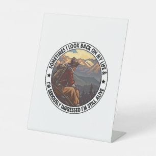 Signe De Table Cadeau Camper Parfois, Je Reregarde Ma Vie