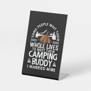Signe De Table Cadeau de copains de camping sympa pour hommes fem