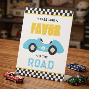 Signe De Table Cadeau de fête d'anniversaire pour voiture de cour