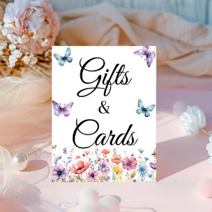 Signe De Table Cadeau papillon et carte Anniversaire Baby shower