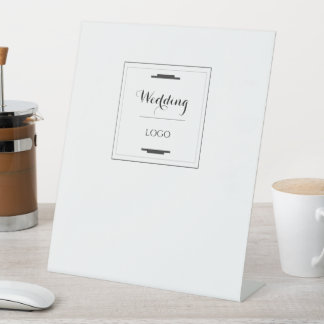 Signe De Table Cadeau Personnalisé Élégant de Mariage Moderne Per