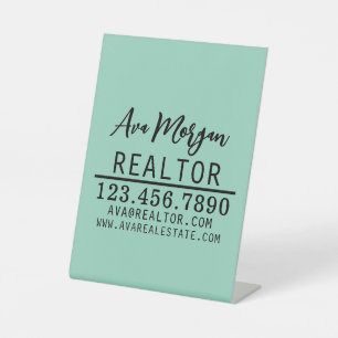 Signe De Table Cadeau personnalisé pour agent immobilier