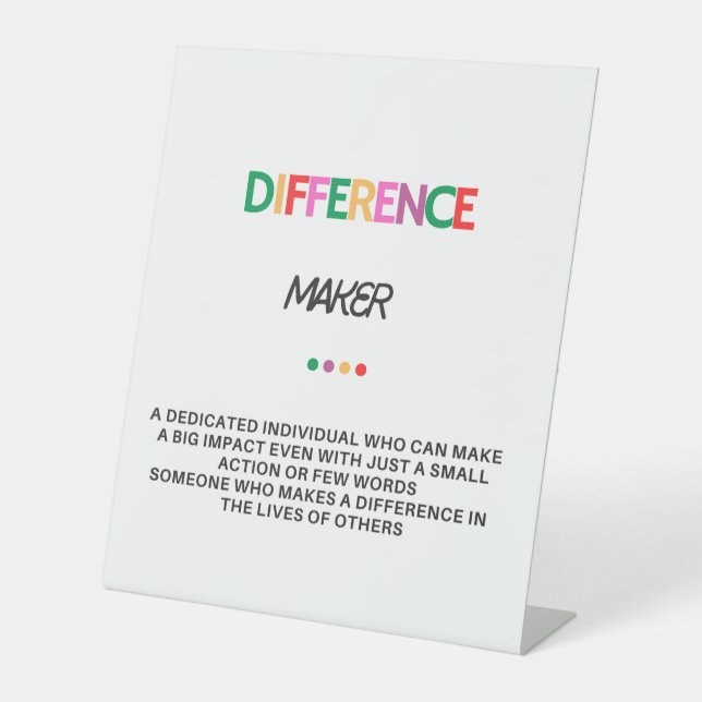 Signe De Table Cadeaux Créateurs De Différences Pour Femmes, Cade (Recto)