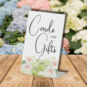 Signe De Table Cadeaux de Fête de Mariage aux Fleurs à l'Aquarell