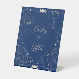 Signe De Table Cadeaux de mariage célestes cosmiques éthérés sole