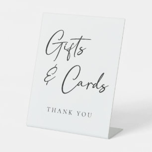 Signe De Table Cadeaux et cartes de mariage simples et élégants