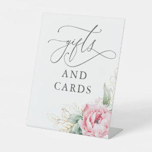 Signe De Table Cadeaux et cartes Succulents Verdure Rose Floral