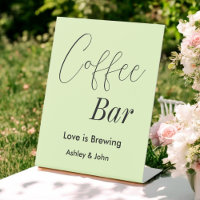 Café Bar Green Pastel Mariage
