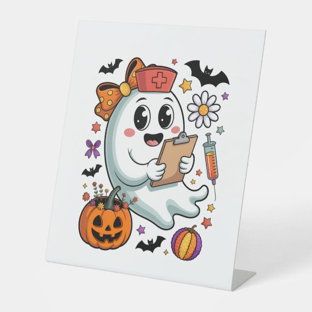Signe De Table Café Halloween de Freshly Boo'd (Recto)