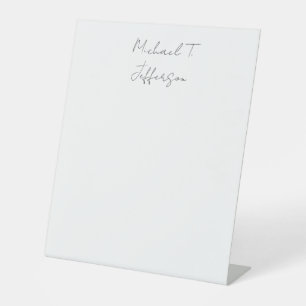 Signe De Table Calligraphie classique élégant simple