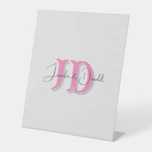 Signe De Table Calligraphie classique tendance monogramme