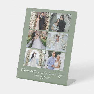 Signe De Table Camouflage Green Custom 6 Photo Valentine