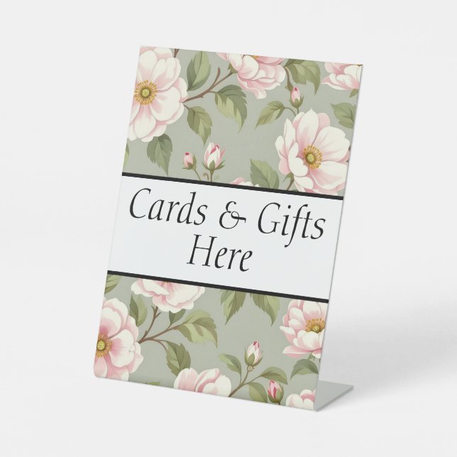 Signe De Table Cards & Gifts here wedding gift table sign (Recto)