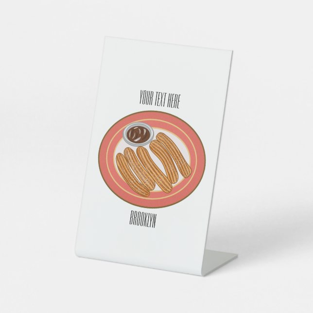 Signe De Table Caricature de Churro (Recto)