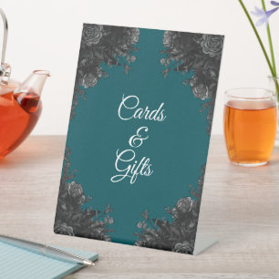 Signe De Table Carte cadeau Rose Black Grey Turquoise