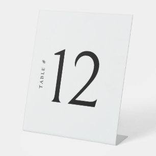 Signe De Table Carte de Mariage de la carte minimaliste du numéro