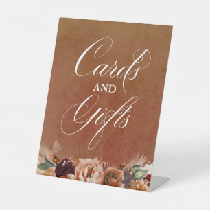Signe De Table Carte de mariage et cadeaux Boho en terre cuite mo