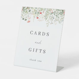 Signe De Table Carte de mariage et cadeaux Fleur sauvage Watercol