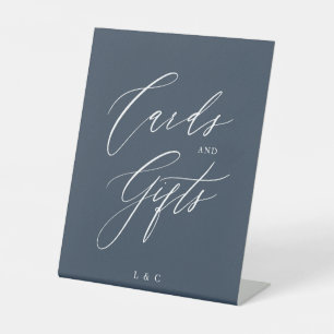 Signe De Table Carte de mariage officielle bleu marine Cadeaux