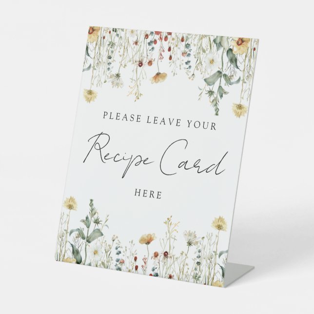 Signe De Table Carte de recette du Fleur sauvage d'été (Recto)