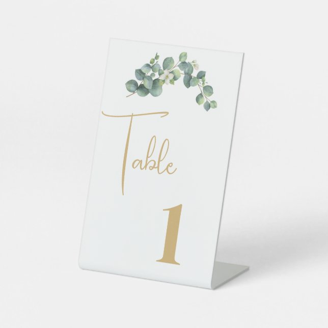 Signe De Table Carte de table de mariage (Recto)
