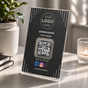 Signe De Table Carte de visite sur les réseaux sociaux Instagra