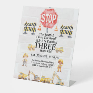 Signe De Table Carte d'invitation d'anniversaire pour enfants sur
