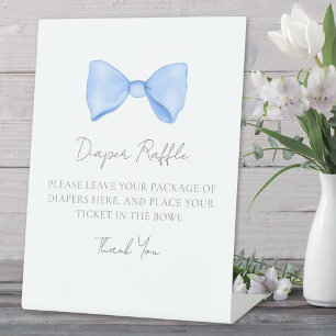 Signe De Table Carte incluse pour le tirage au sort des couches p